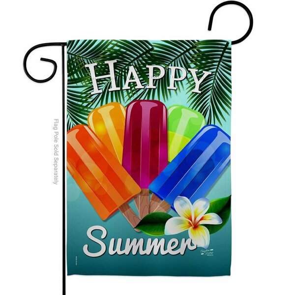 Patio Trasero Happy Summer Pop Summertime Fun & Sun 13 x 18.5 in. Double-Sided  Vertical Garden Flags for PA3955691